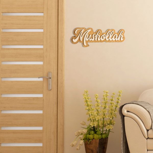 Hiasan Dinding Kayu Islami Motif Musholla