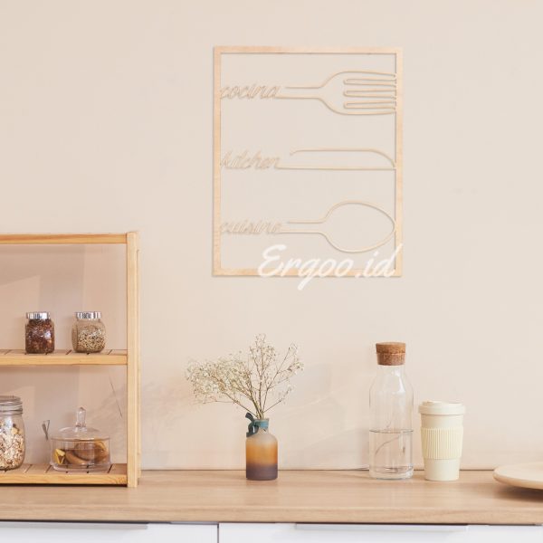 Hiasan Dinding Kayu untuk Ruang Makan - WD9